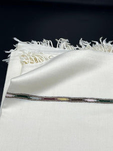 72 Wool (Pure White Shawl)