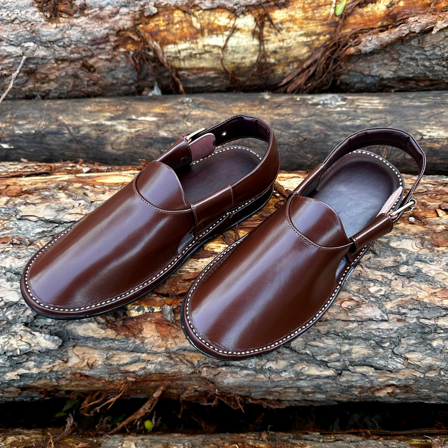 Brown Handmade jeans Chappal