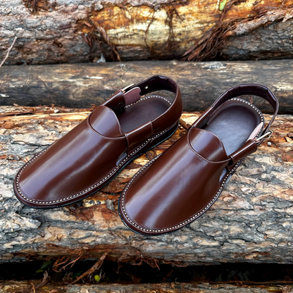 Brown Handmade jeans Chappal