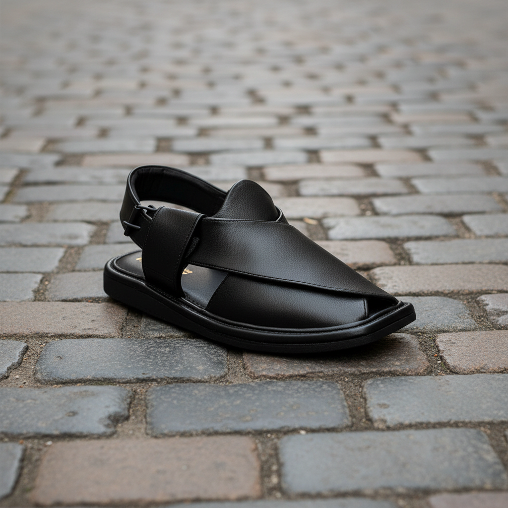 Black Zalmi Comfort – Light Washable Chappal