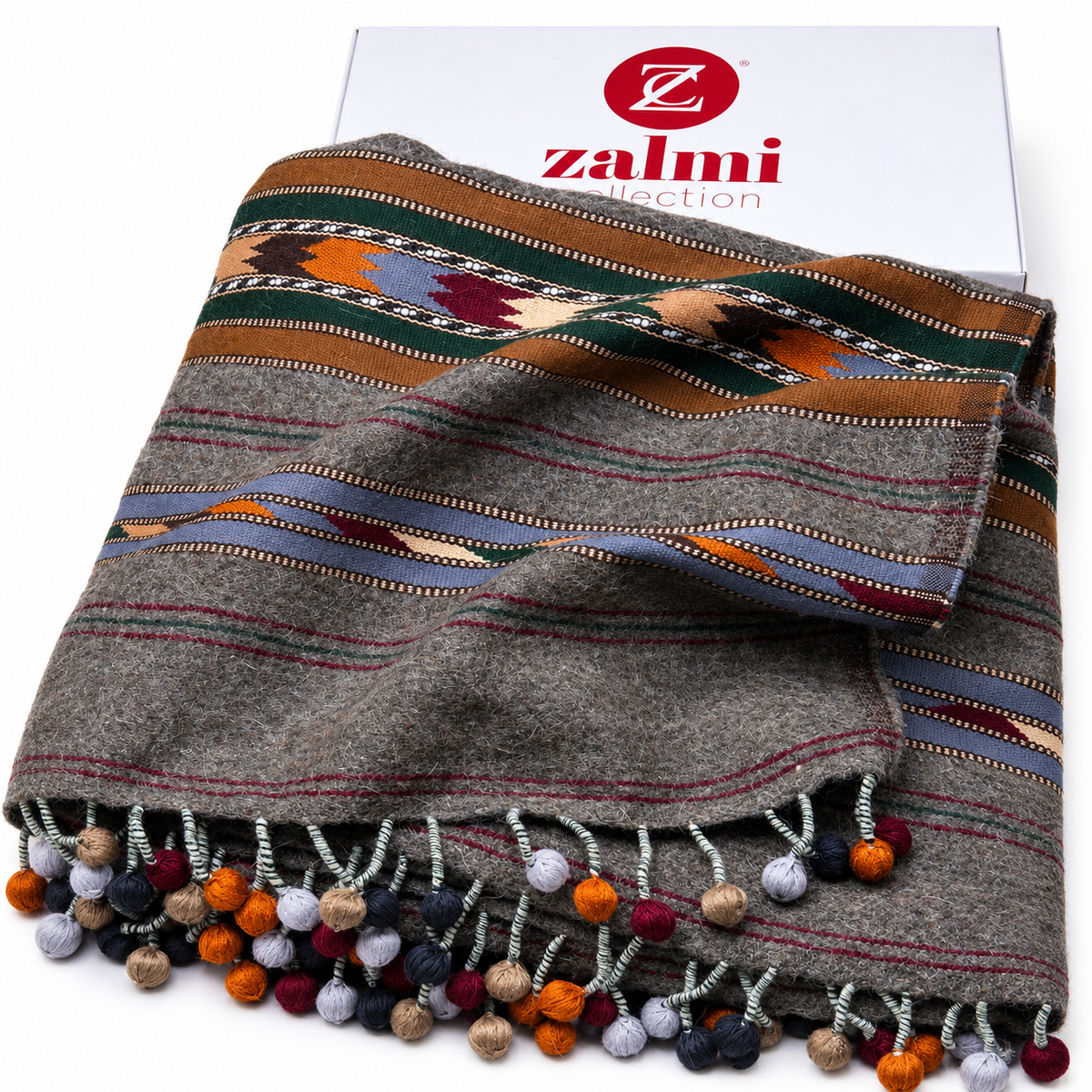Swati Sharri Shawl - Brown