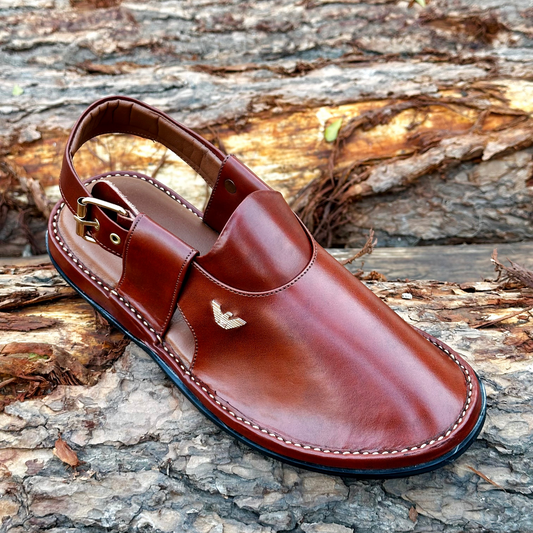 Maroon Handmade jeans Chappal