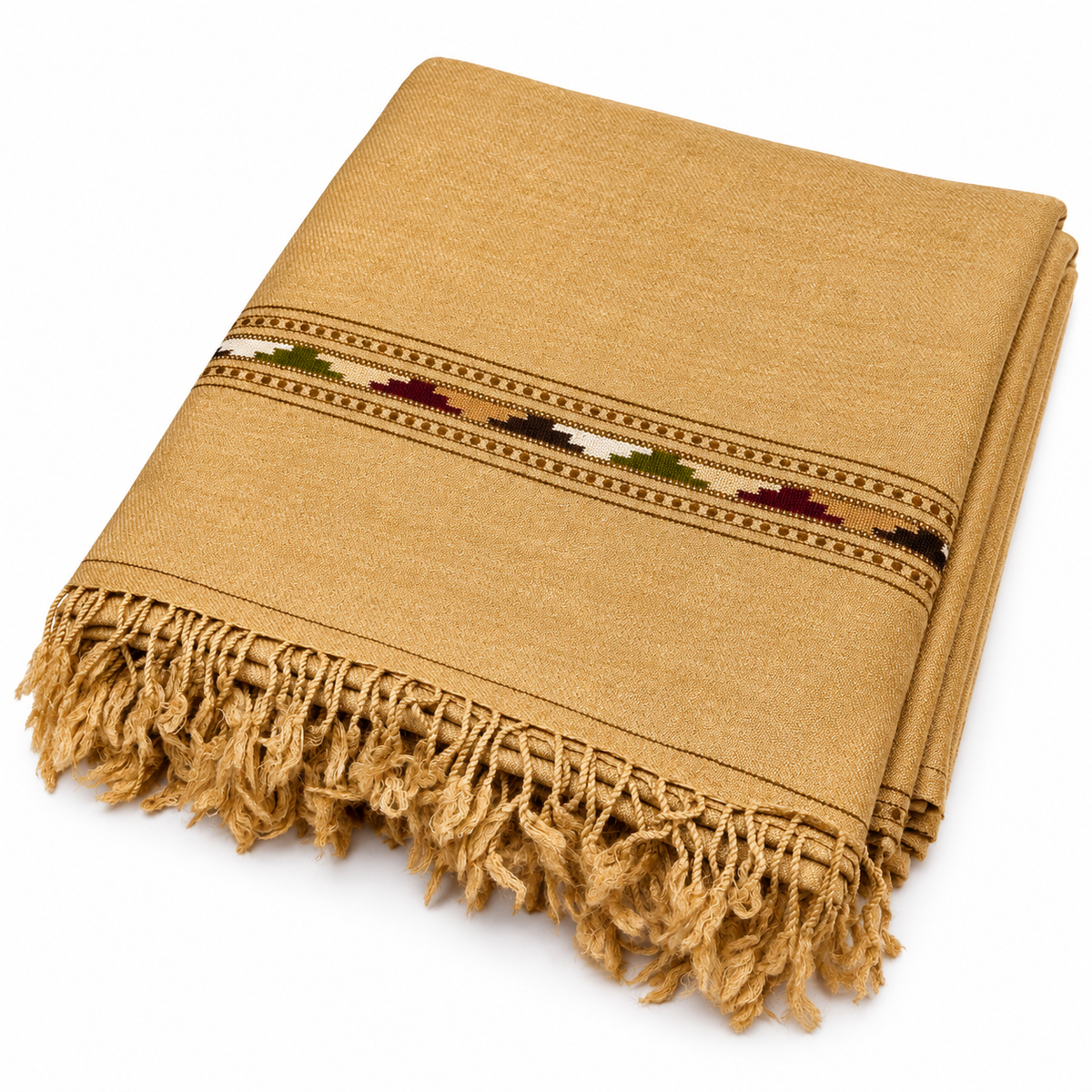 Australian Sahidar - Dark Camel Shawl
