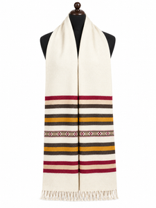 Swati Handmade Angora Muffler - Off White