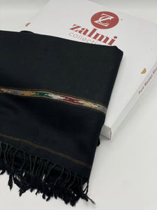 72 Wool (Black Handmade Shawl)