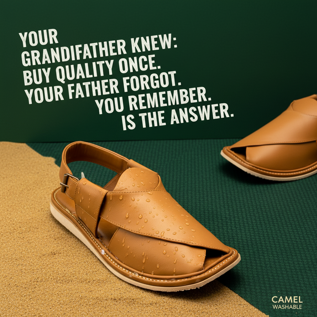 Camel Zalmi Comfort – Light Washable Chappal