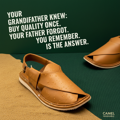 Camel Zalmi Comfort – Light Washable Chappal